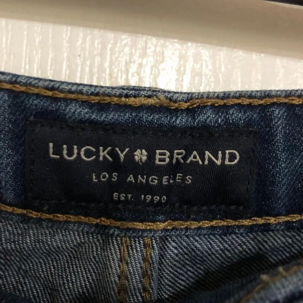 Brand New Women's Lucky‎ Brand The Cut Off Denim Shorts Size 4/27 Blue - Image 10