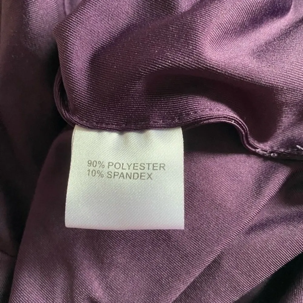 PattyBoutik Women One Shoulder Cocktail Dress, Dark Purple, Size M - Image 4