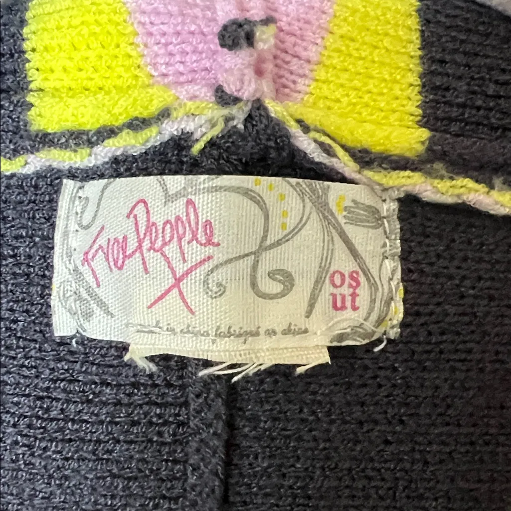 Free People Hooded Poncho Oversized Boho One Size - Image 6