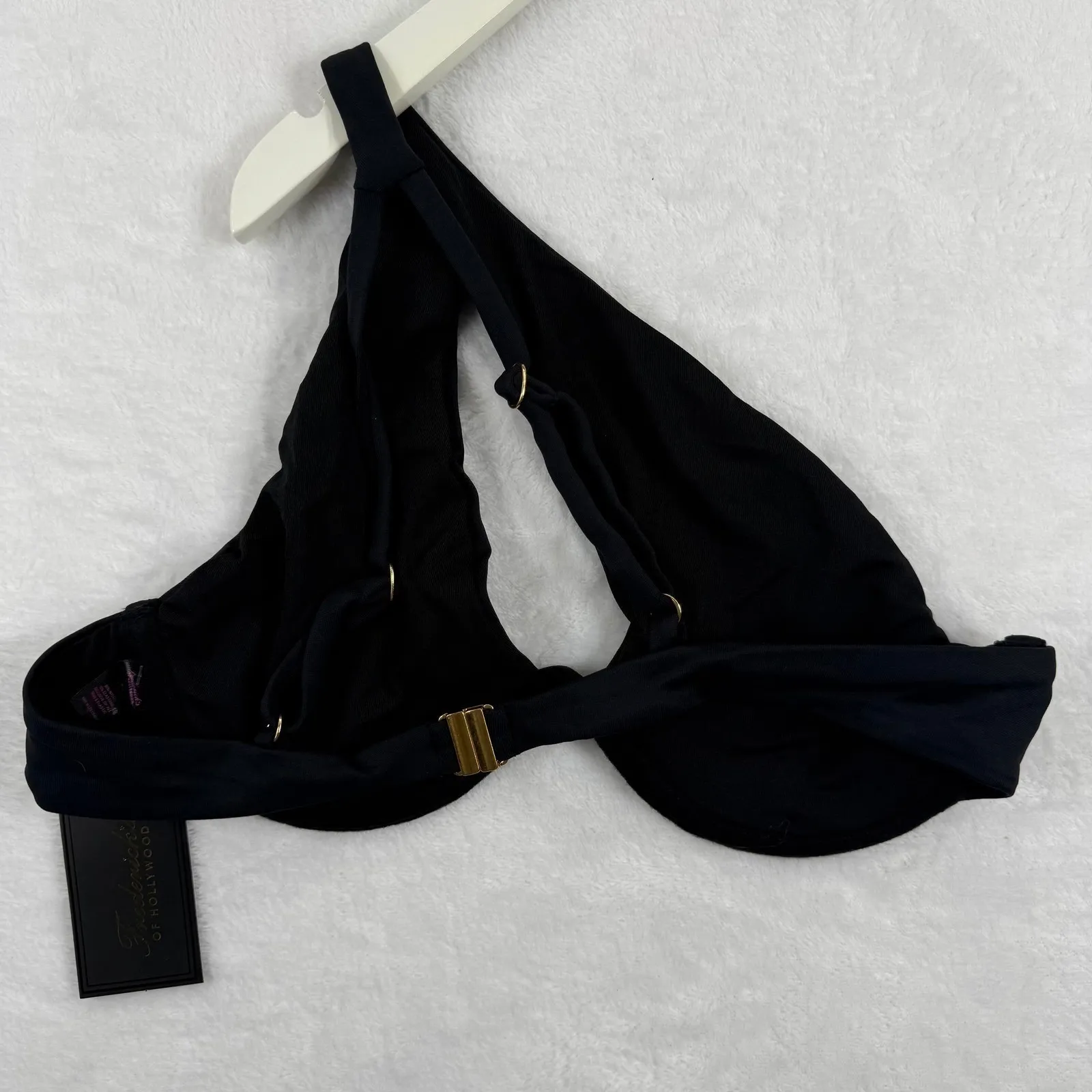 Fredericks of Hollywood Taormina One Shoulder Bikini Top Swimsuit Black M Size M - Image 3