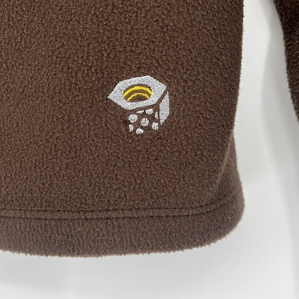 Mountain Hardwear Microchill Quarter Zip Fleece Brown & Teal Women’s Size Large - Image 2