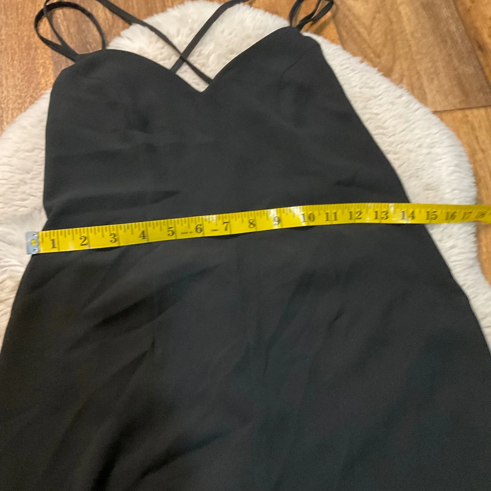 Asos Design Jumpsuit Size 4 Black Open Back‎ Strappy - Image 6