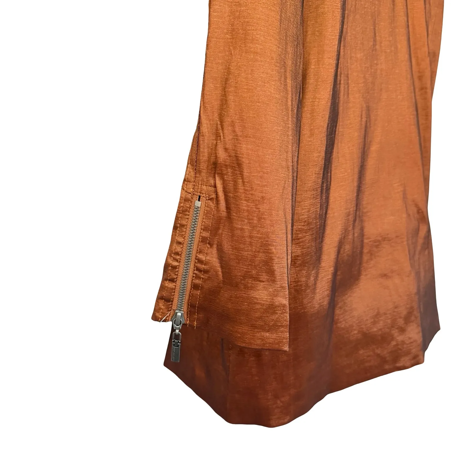 Mycra Pac Copper Metallic Full Zip Water Resistant Jacket sz 0 P Petite NEW Tags Brown - Image 12