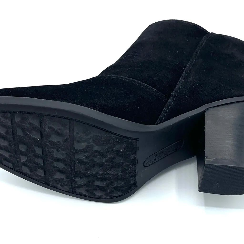 Baretraps Cacie Laser-Cut Ankle Booties in black faux suede Size 8M - Image 8