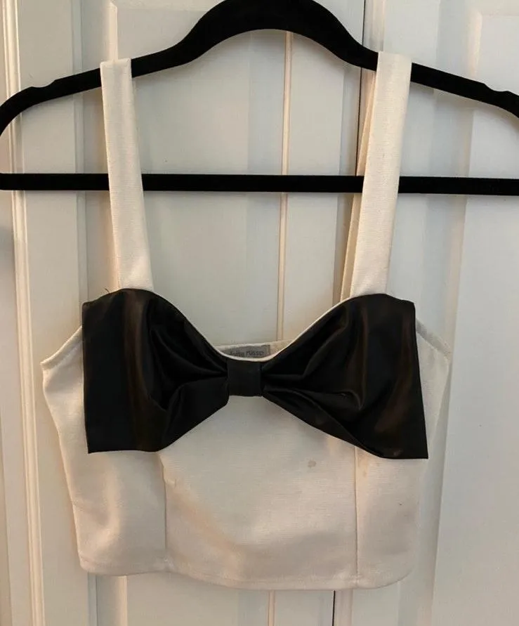 Charlotte Russe Bow Crop Top - Image 2