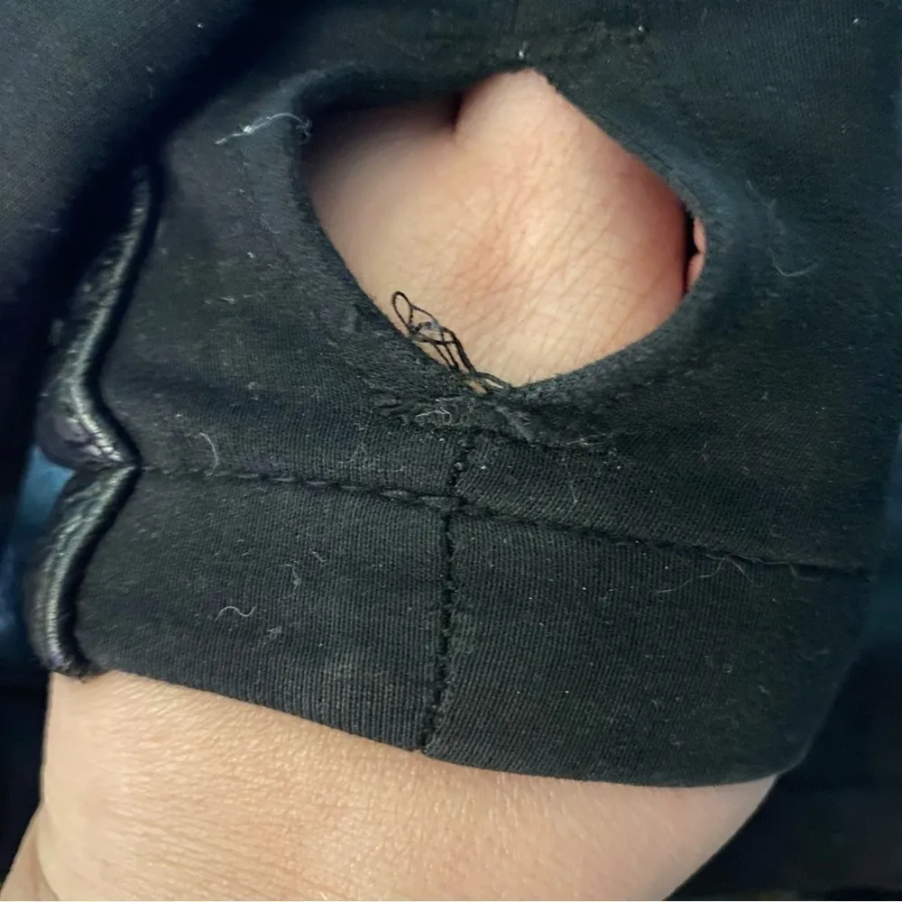 Blanc Noir Asymmetrical Hooded Moto Black XS - Image 9