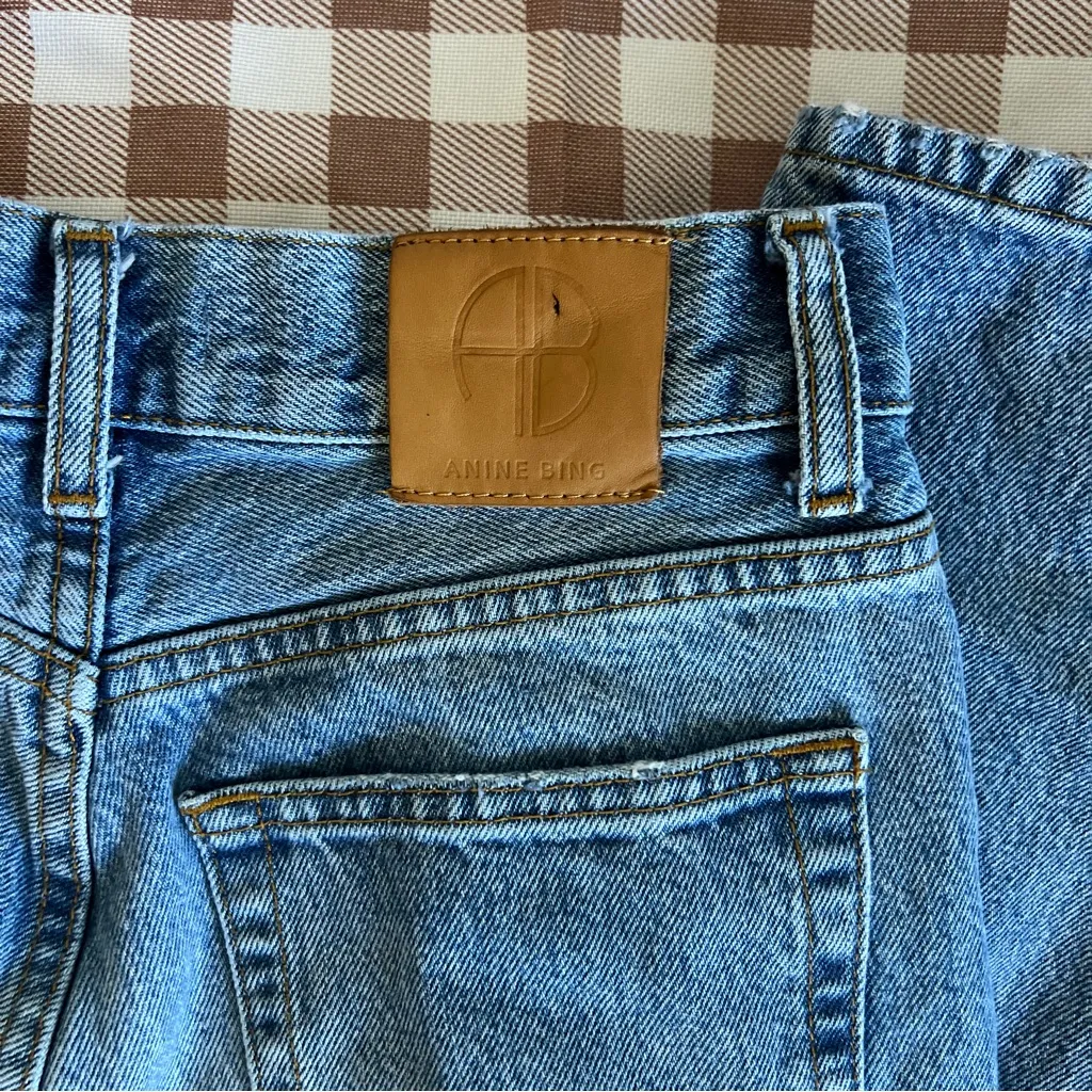 Anine Bing Blue Straight Leg Jeans - Image 11