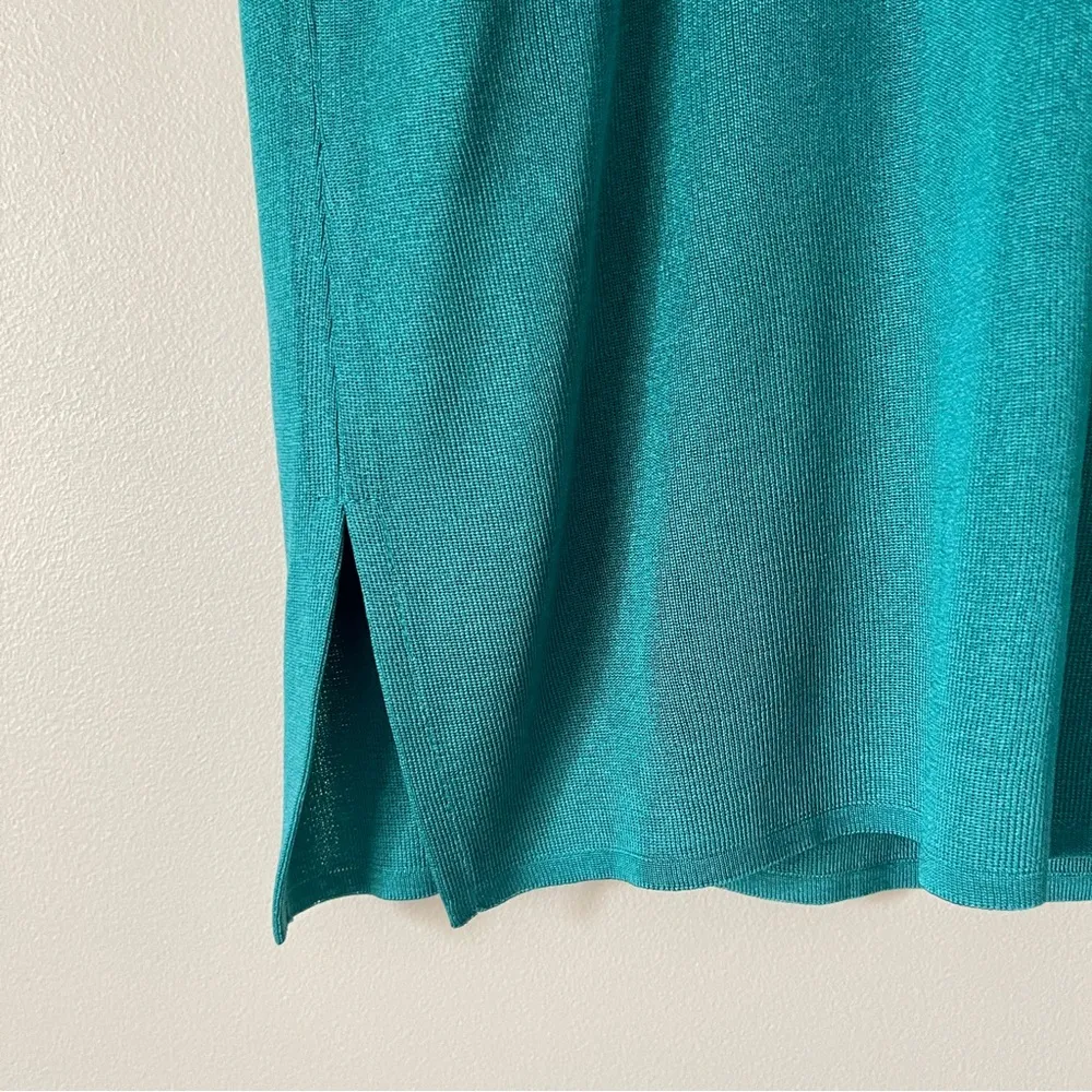 MING WANG | Forest Green Sleeveless Top Sz 3X - Image 3