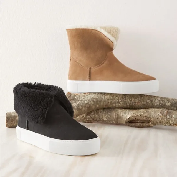 UGG Lynus Sneaker Boots Platform Shearling Charcoal Gray Size 7 - Image 8