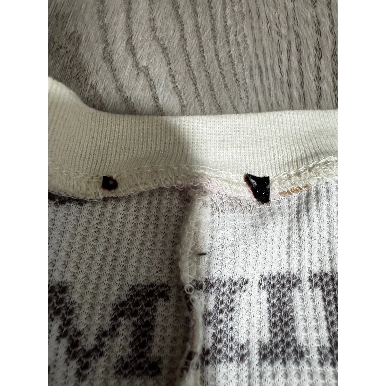 Minnie Mouse Mickey Mouse Pajama Romper One Piece Sleepwear Women's Medium White - Image 2