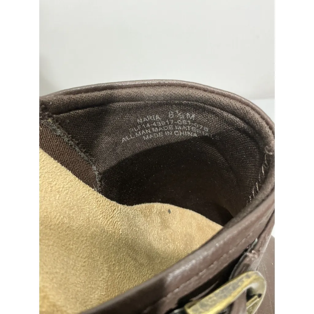 Womans Wear Ever Naria Size 8.5 M Brown Slip On Wedge Mules NWOT - Image 6