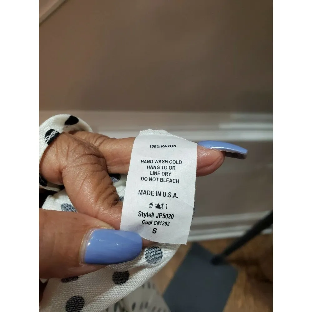 Boutique Rae Mode Women's Black & White Rayon Round Neck Strappy Jumsuits Size S - Image 10