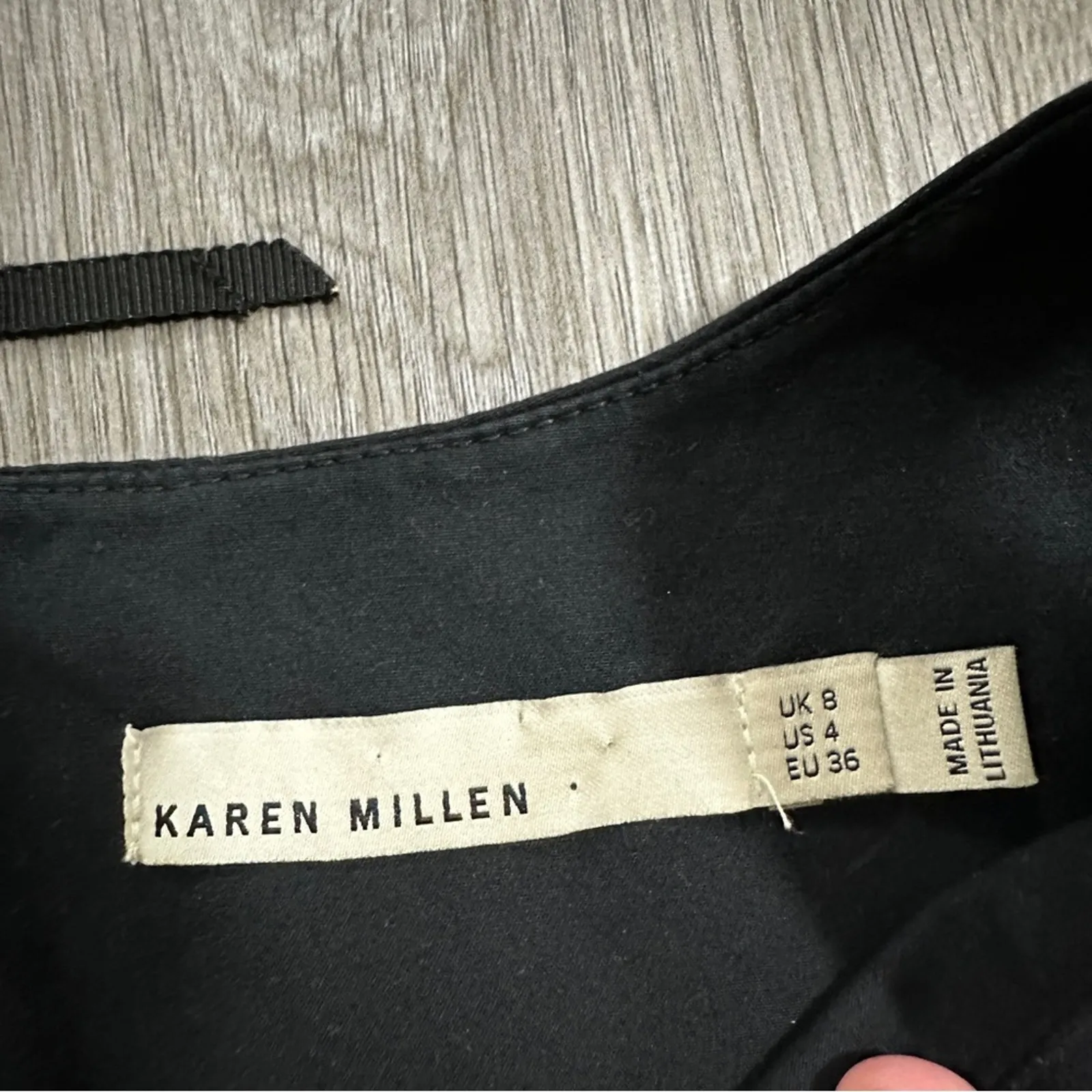 Karen‎ Millen Black Ombre Colorful Block Print Sleeveless Mini Dress Size 4 - Image 5