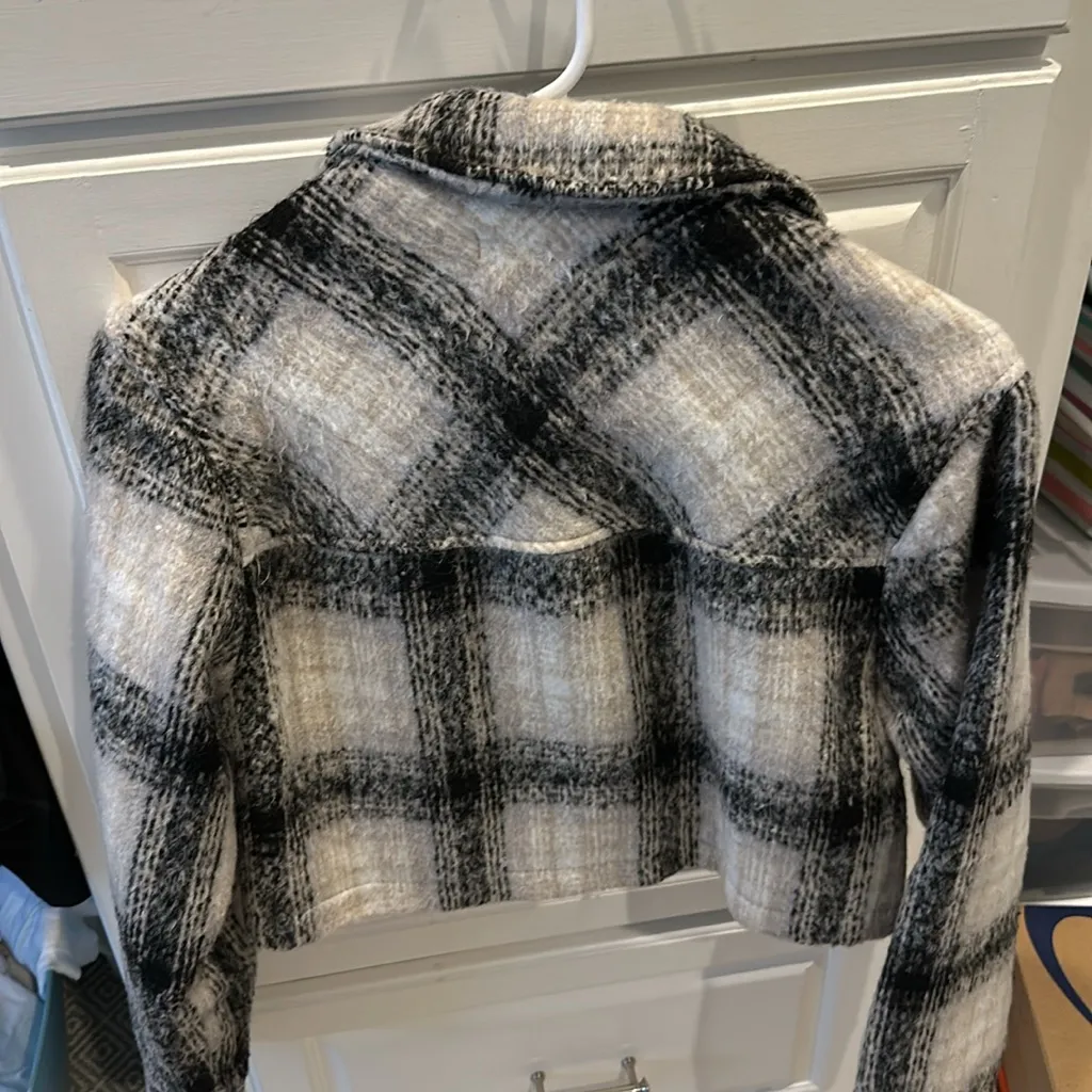 Cropped wool jacket. Size S Black - Image 4