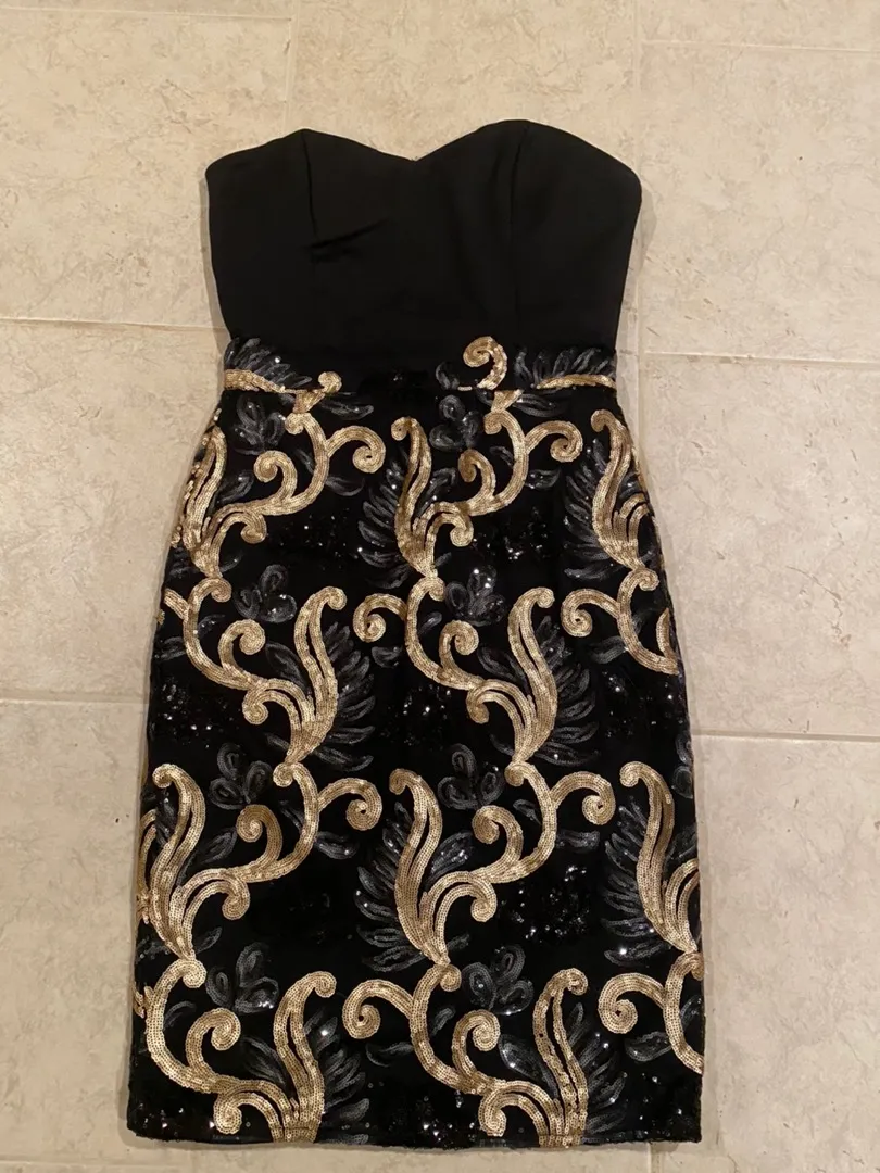 Tube Top Bottom Sequin Evening Dress - Image 2