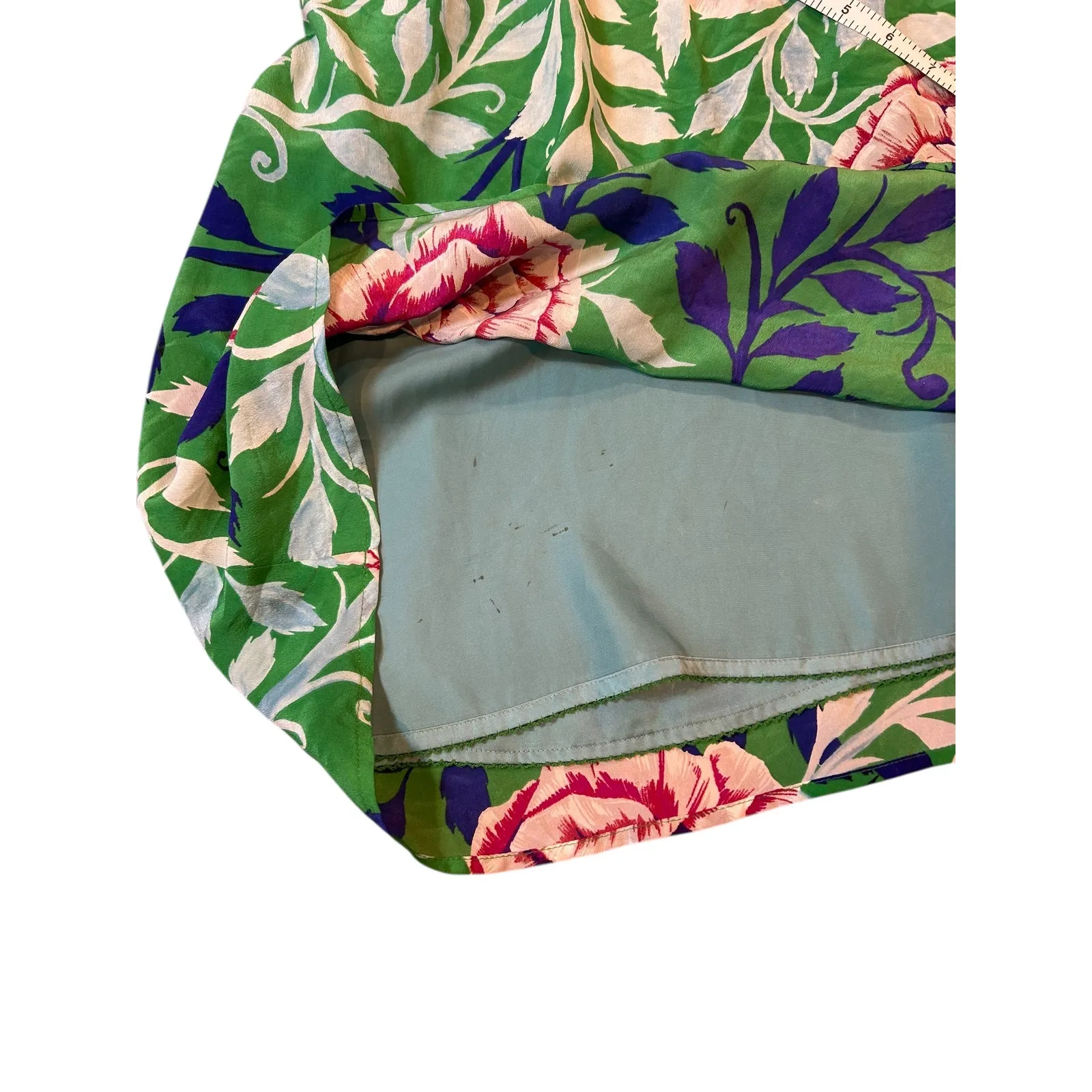 ANTHROPOLOGIE MOULINETTE SOEURS Women's Silk Halter Dress Size 0 Rosamund Floral - Image 11