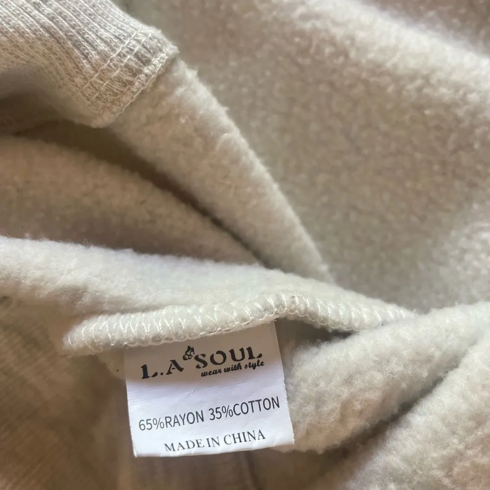 L A Soul Bicycle Cycle Print Crew Neck Pullover Sweatshirt Women Size Medium Blue - Image 8