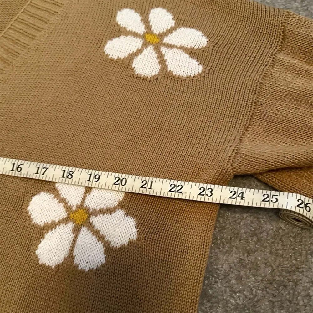 ROMWE Floral Pattern Cardigan Sweater - Image 8