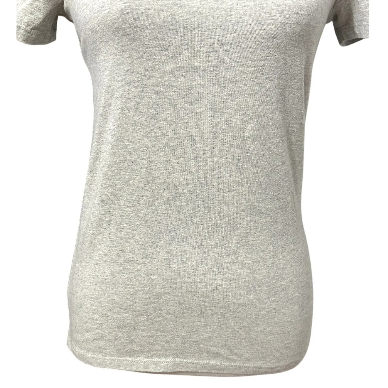 Melrose And Market Womens T-Shirt Gray Short Sleeve Cut Out Back Crew Neck M New - Image 3