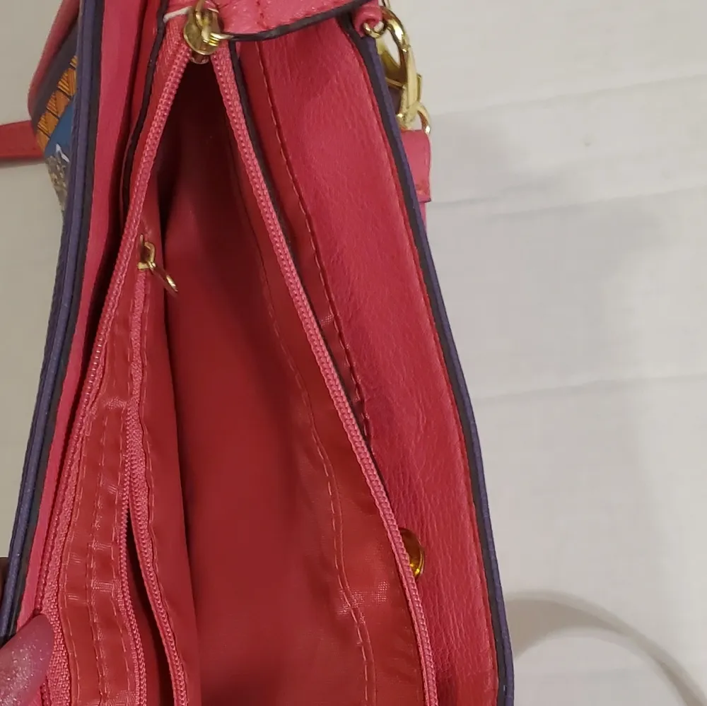 🔥SALE🔥Nicole By Nicole Miller Pink Ornate BOHO Purse - Image 5