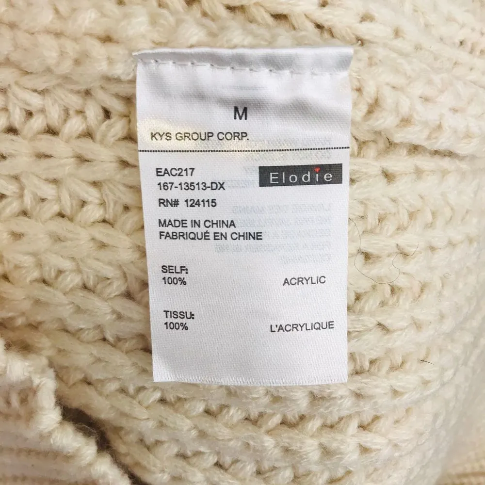 NWT Elodie Chunky Knit Dolman Sweater Medium - Image 7