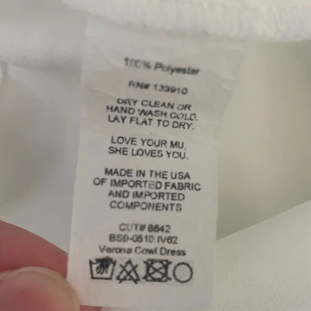 NEW Show Me Your Mumu Verona Cowl Dress in White Luxe Satin - Image 7