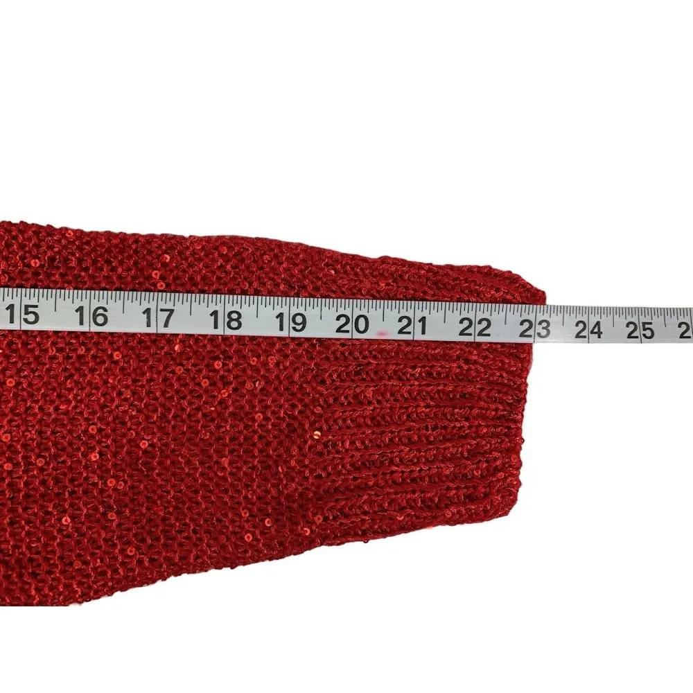 Roz & Ali Women's Ruby Red Cardigan - Image 7