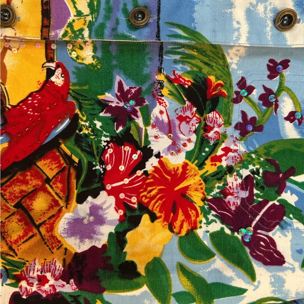 Haband Multicolor Jean Jacket‎ Blue Size L - Image 3