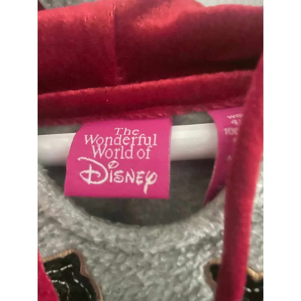Mickey Mouse Disney gray pullover hoodie long sleeve, lined, New w/tags - Image 2