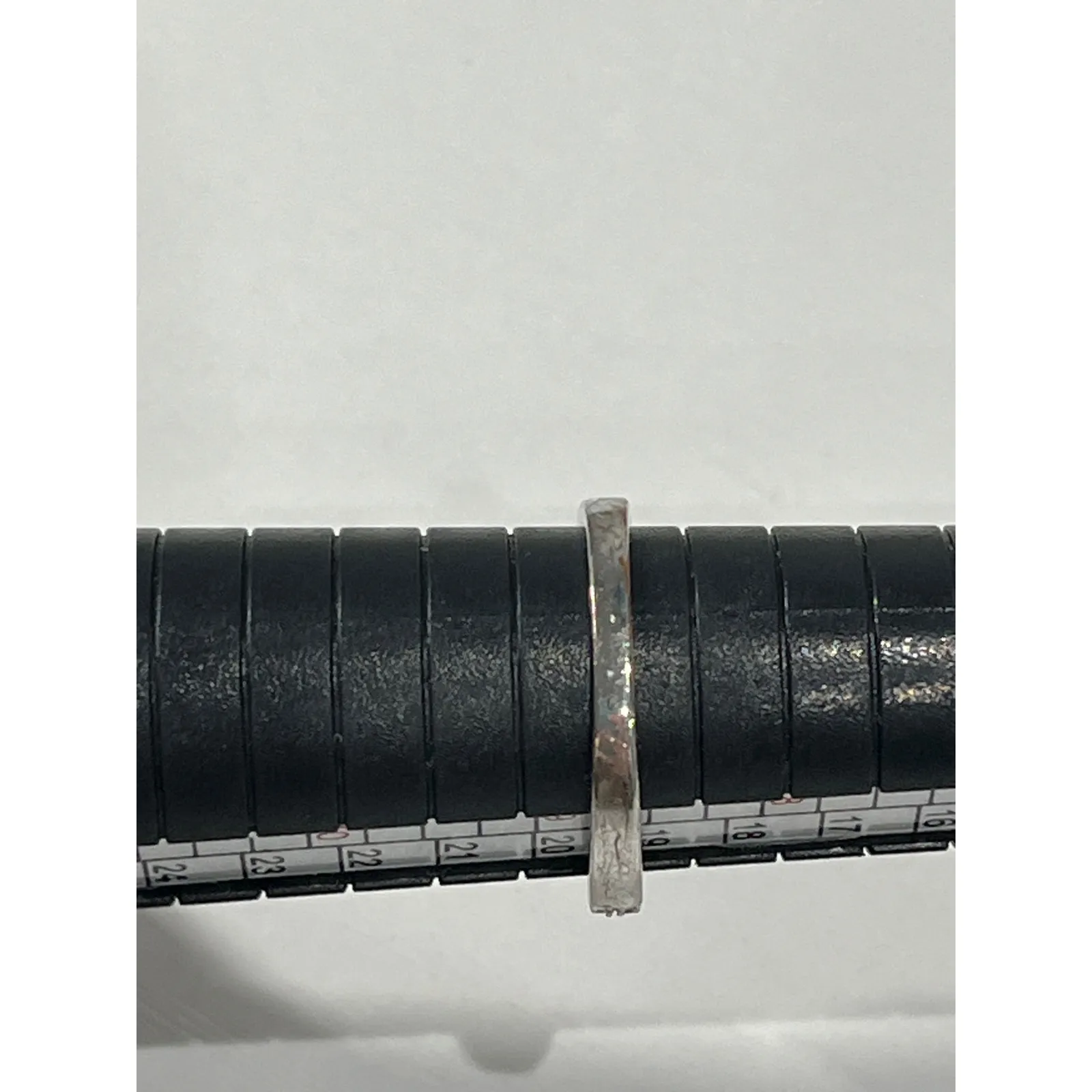 Halo Ring Round Cut Cubic Zirconia Silver tone Size 9 - Image 4