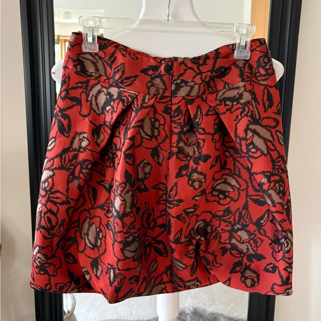 ANTHROPOLOGIE EVA FRANCO Pleated Mini Skirt Size - Image 3