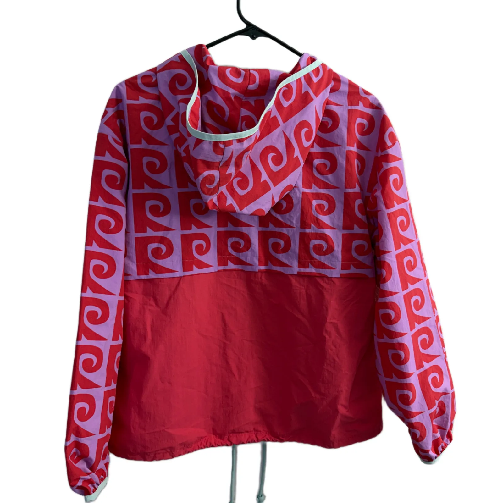 Rhode Abby Windbreaker Jacket Womens Small Cherry Purple Full Zip Outdoor Hooded Red - Image 2