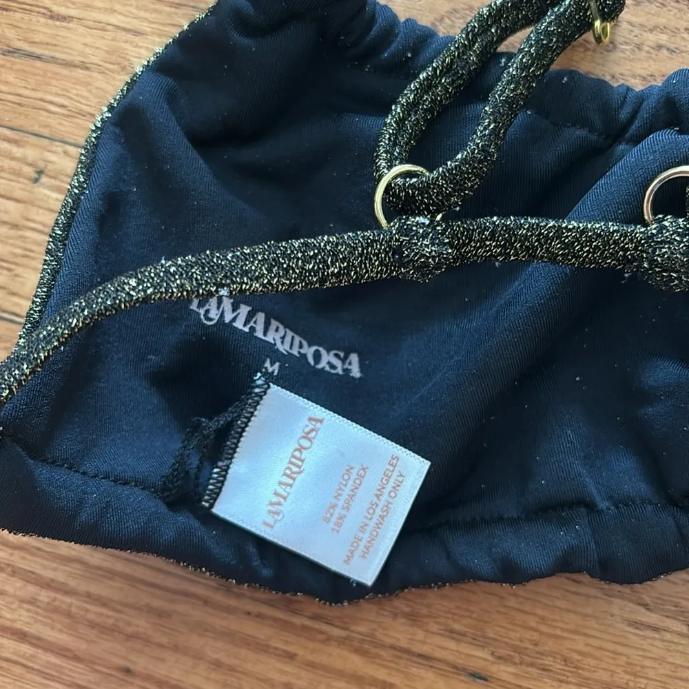 La Mariposa sparkly bikini top Size M - Image 2