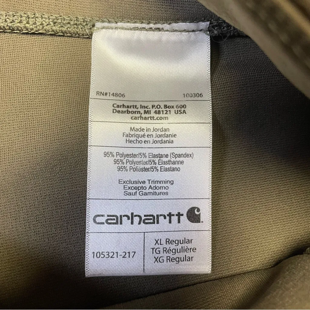 Carhartt Force Fitted Lightweight Ankle Length Legging Women’s XL Olive Green - Image 6