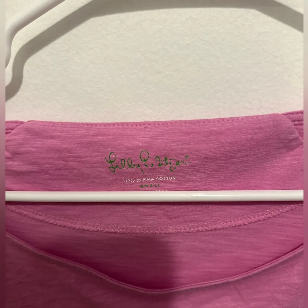 Lilly Pulitzer pink prima cotton dress small - Image 6