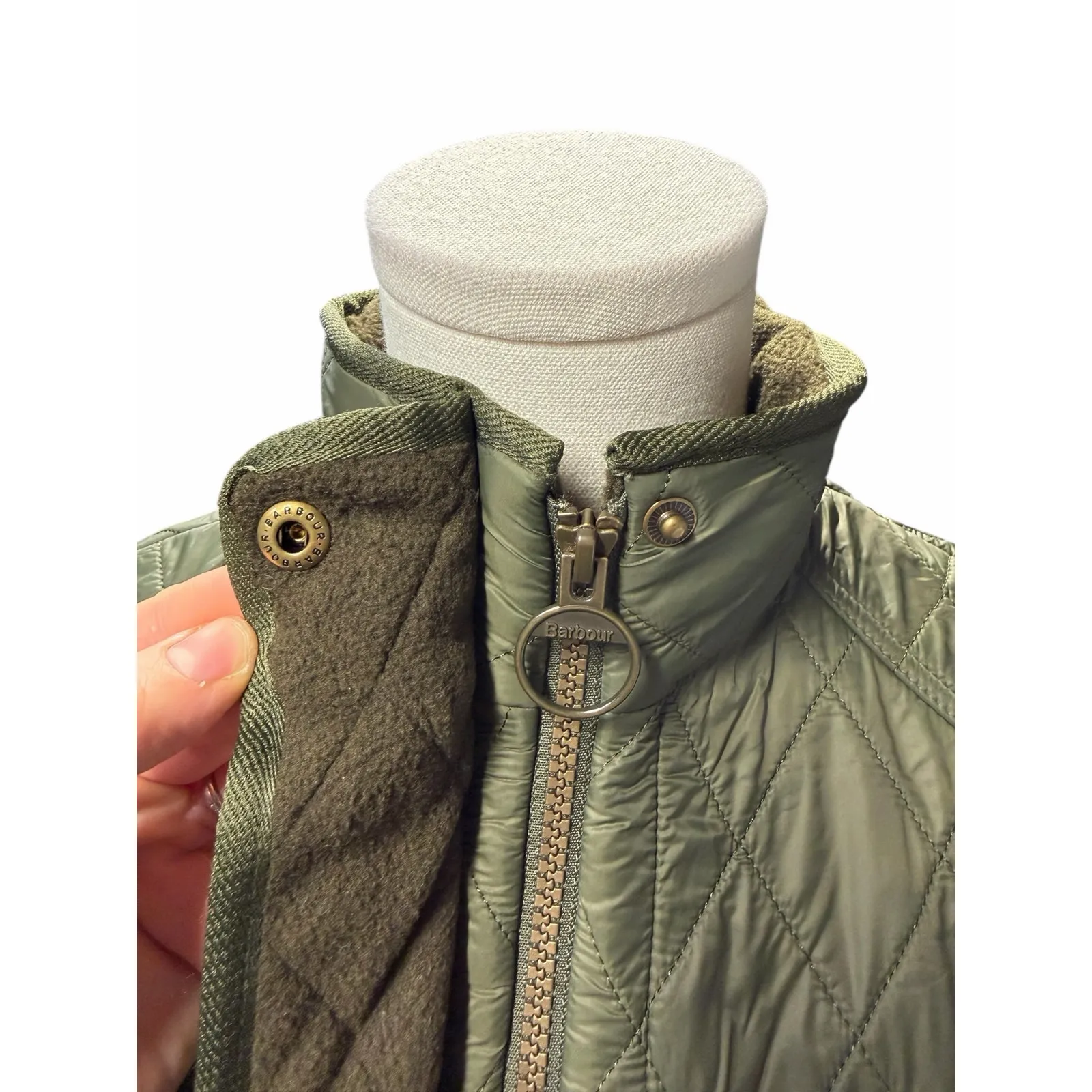 Barbour Cavalry Polarquilt Gilet Olive - Image 11