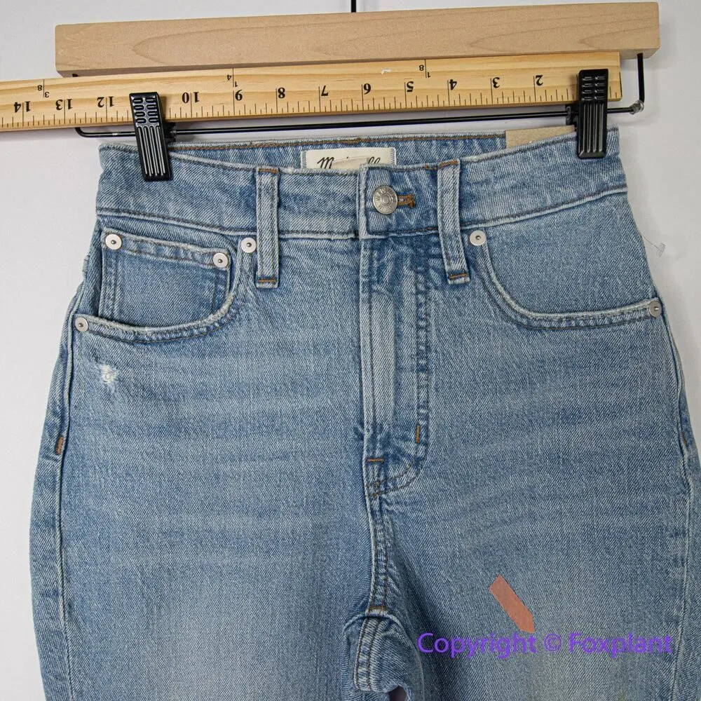 NEW Madewell The Curvy Perfect Vintage Jean in Coney Wash: Destroyed Edition, 24 - Image 5