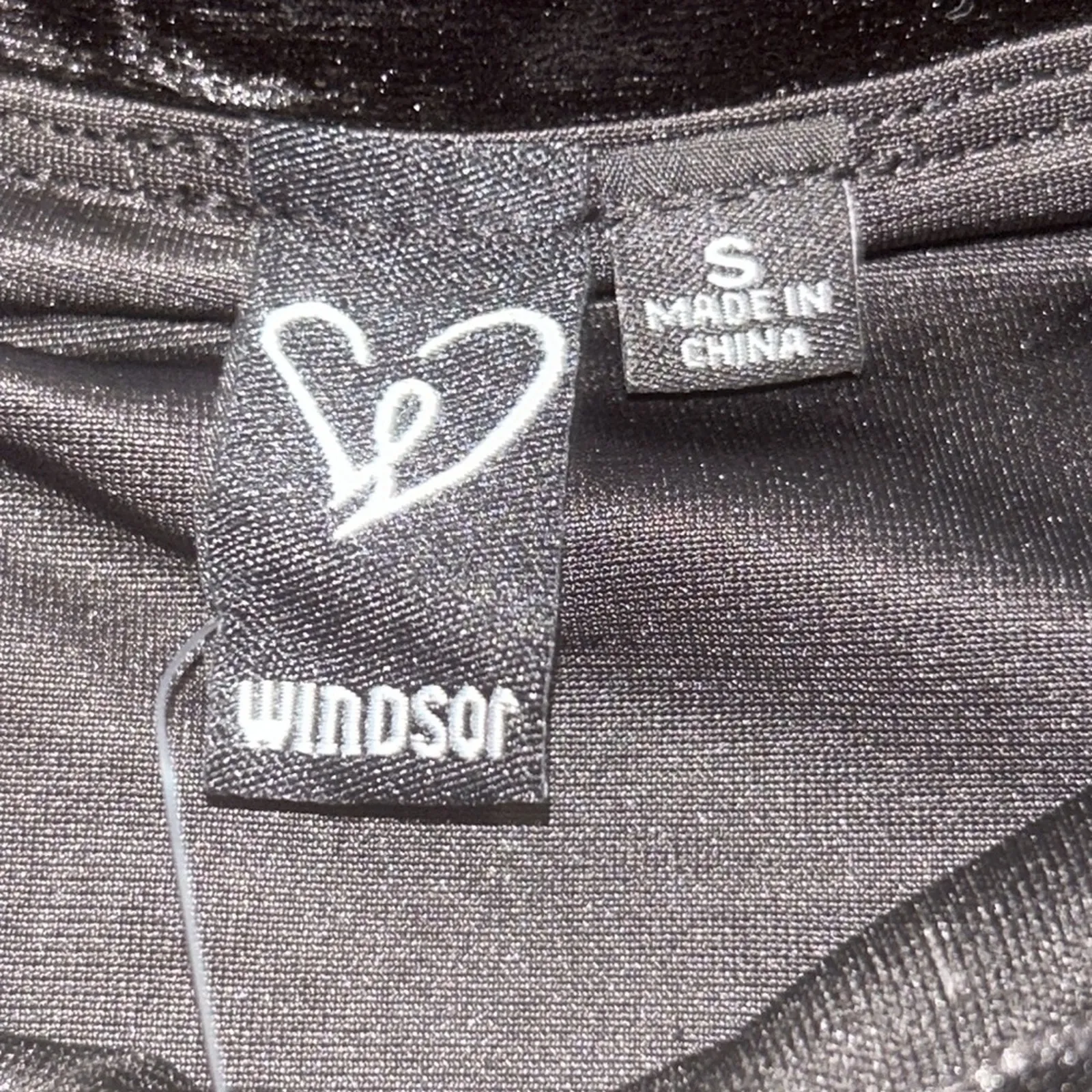 WINDSOR Elegant Black Off-Shoulder Dress Size Small - Image 5