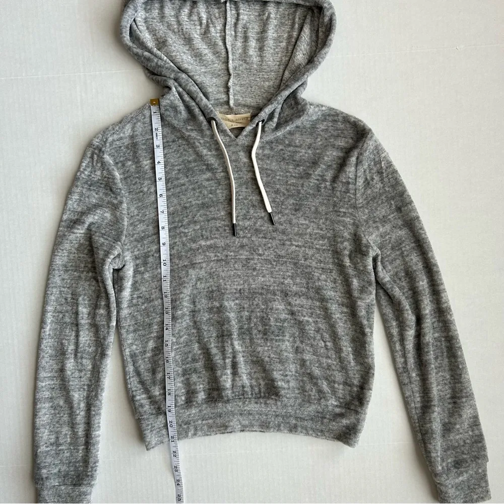Alice + Olivia Air‎ Women's Gray Rowen Cropped Hoodie Extra Small - Image 5