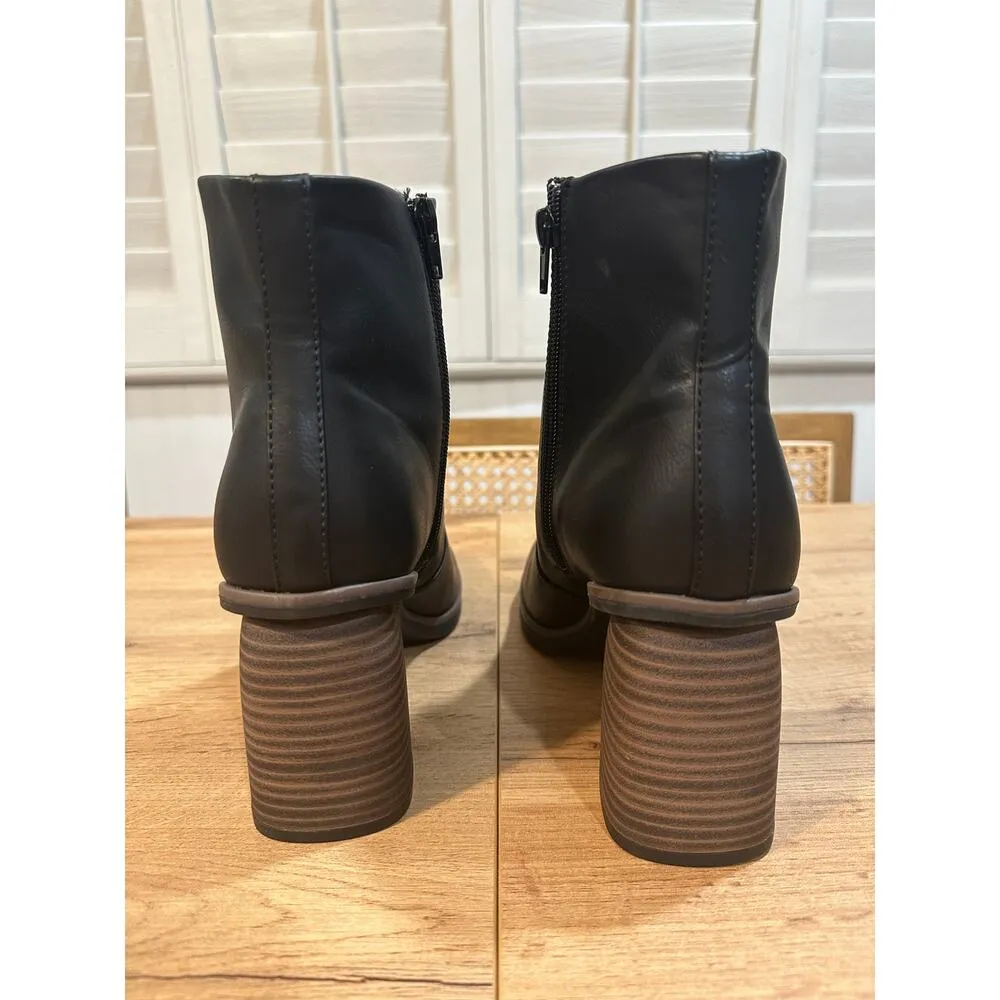 Korks Women's Destiny Black Boots Size 10 NWOT Man Made Upper Chic Flattering - Image 10