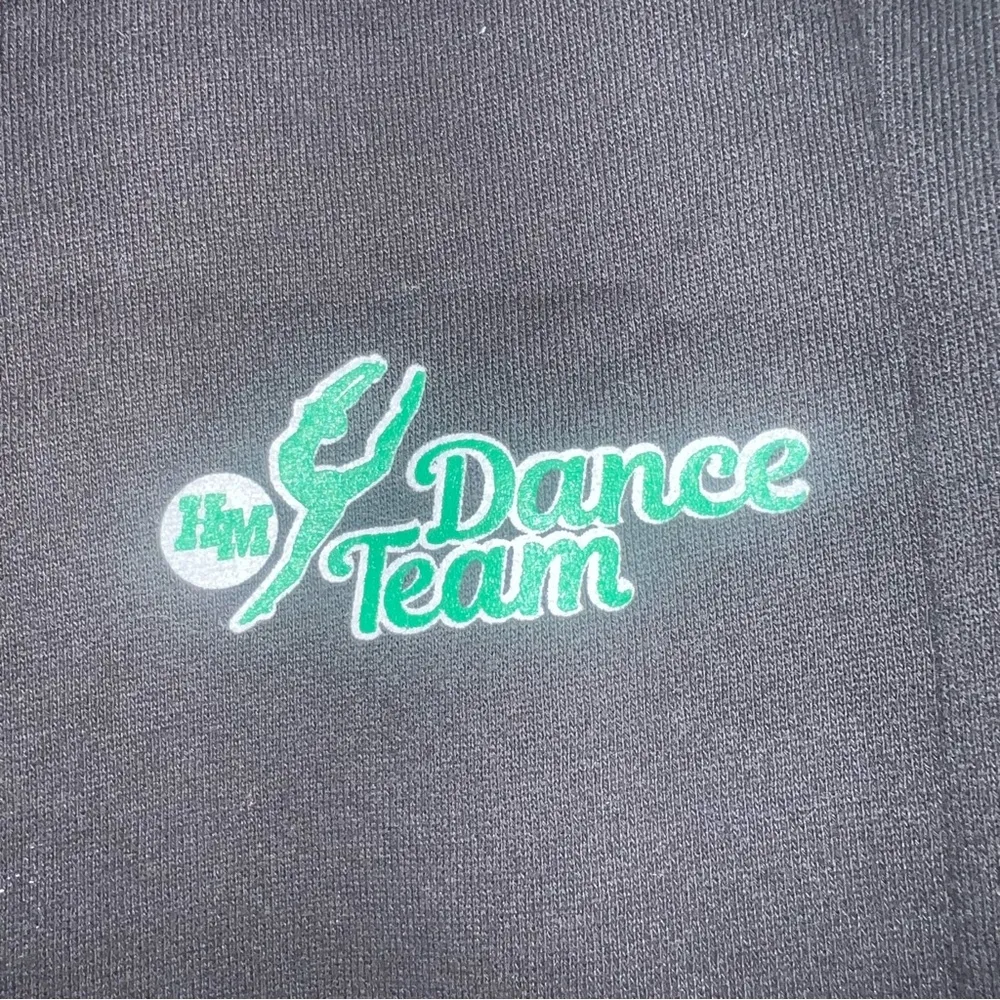 Lululemon Black Scuba Jogger Sweatpants Size 0 With Dance Team Logo Like New - Image 3