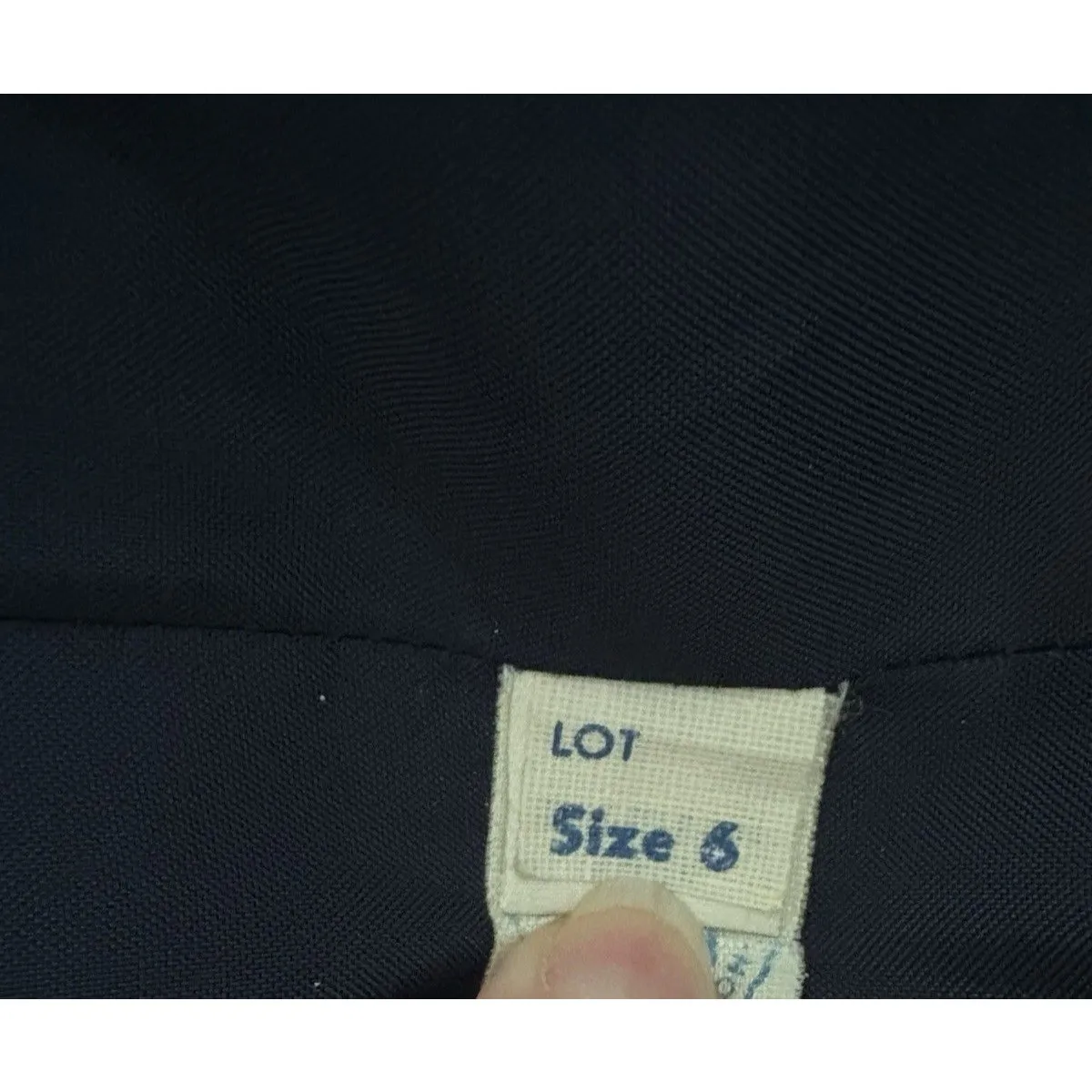 Vintage Adele Simpson Wrap Dress Size 6 Navy Blue Heritage Quiet Luxury Bergdorf - Image 15