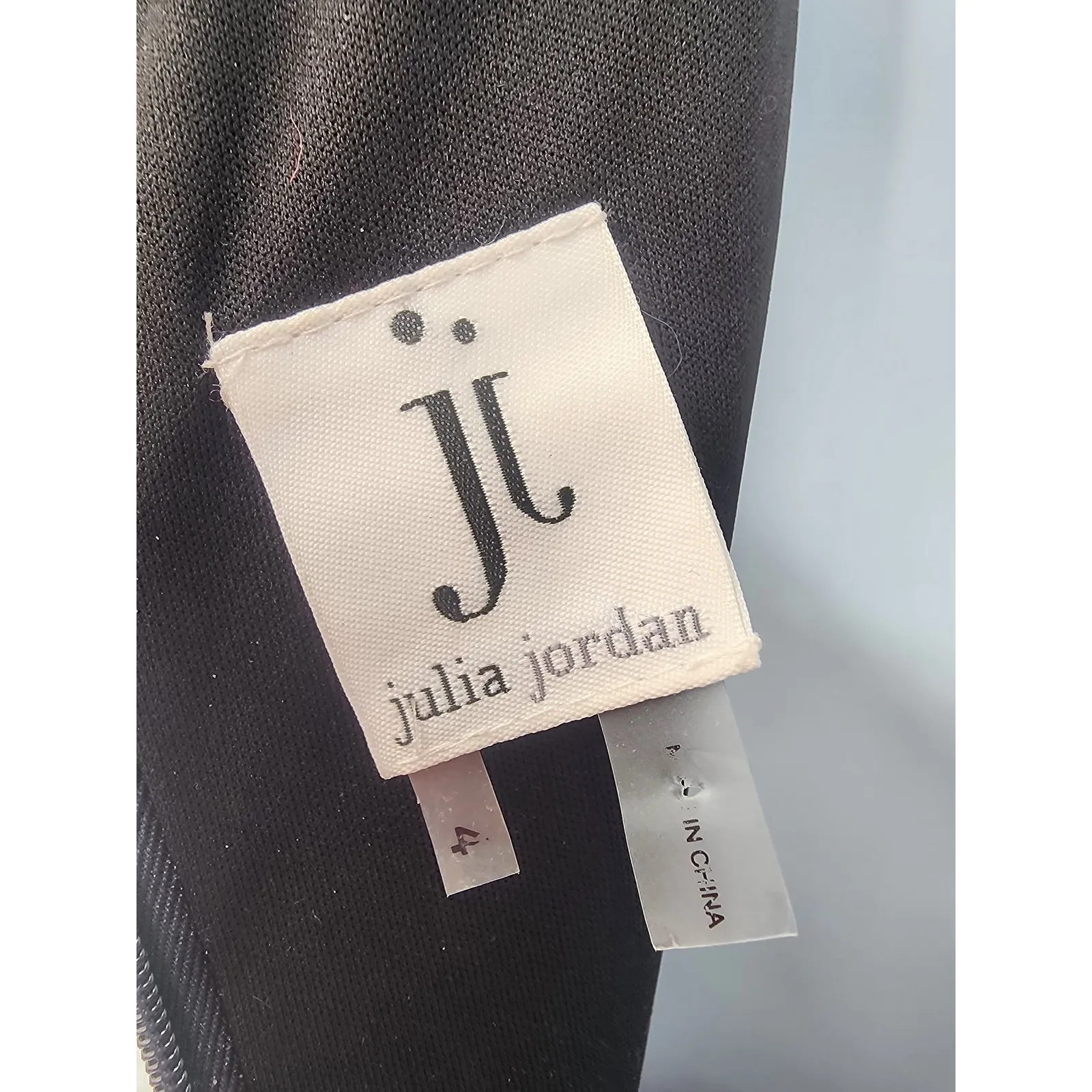 Julia Jordan Black Tiered Scalloped Midi Dress Women’s Size 4 - Image 6