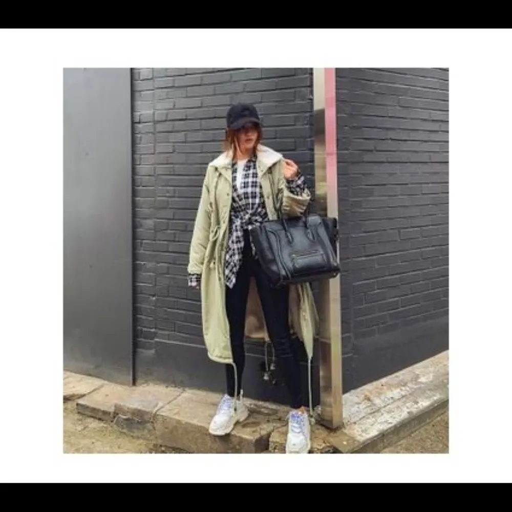 KOREAN BELTED-DETAIL FAUX-FUR SAFARI JACKET - Image 2