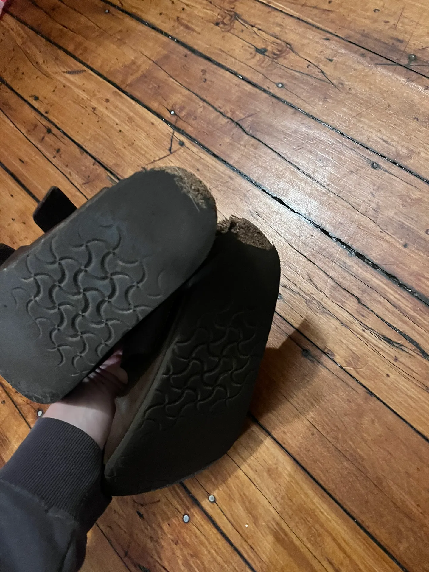 Tan Birkenstock Sandals - Image 3