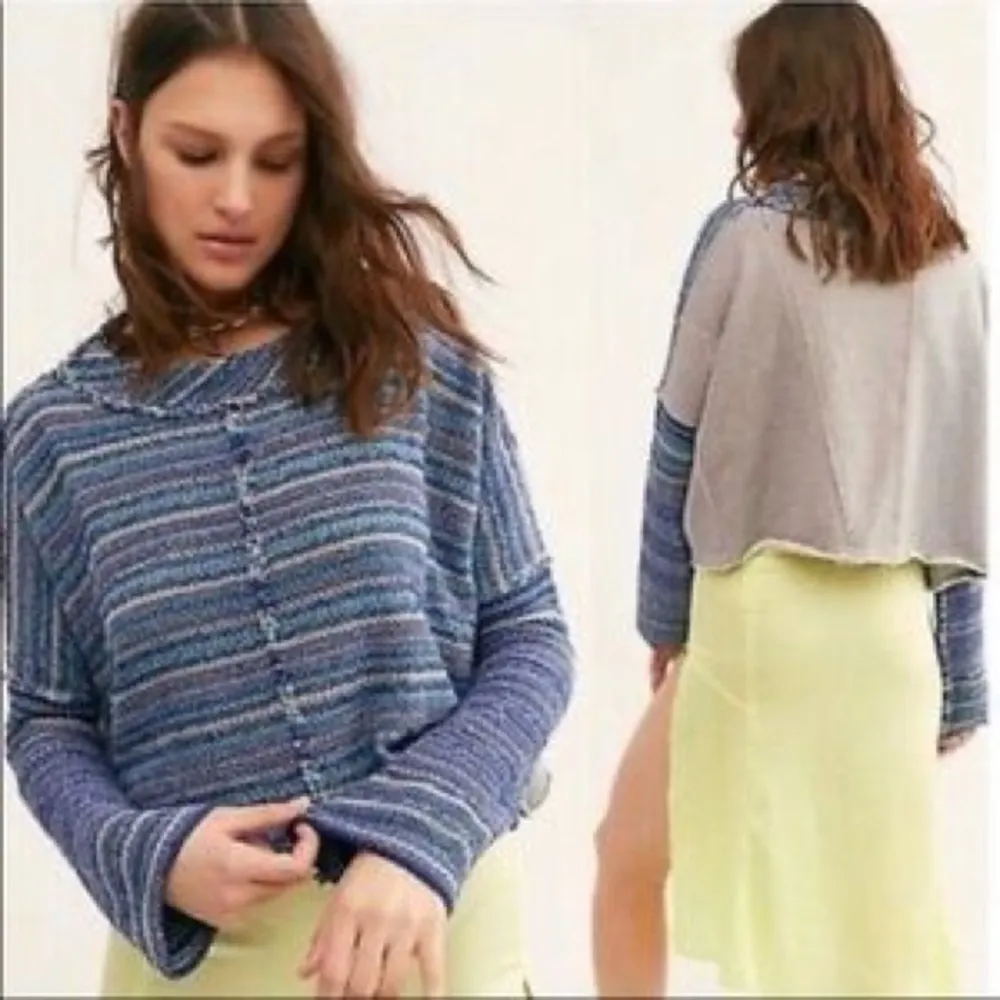 Free People Catalina Marine Blue Pullover XS - Image 2