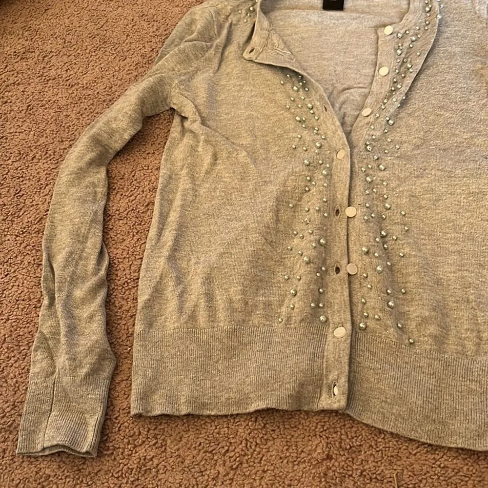 Ann Taylor xs grey cardigan - Image 5