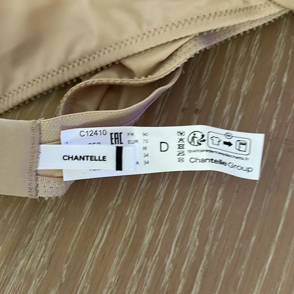 SOLD CHANTELLE Basic Invisible Smooth Support T-Shirt Bra - Beige, Size 34D, NWT - Image 11