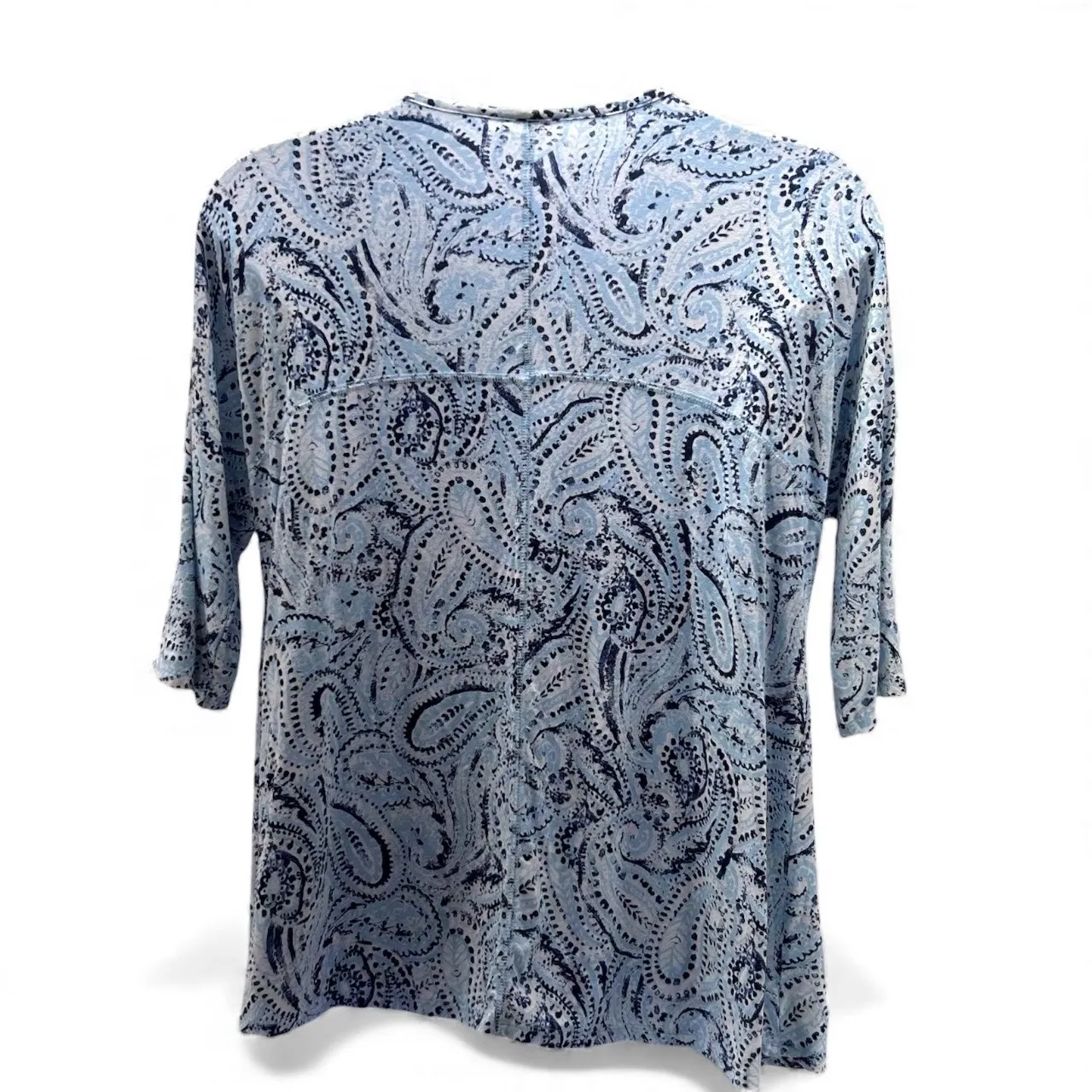 Sigrid Olsen Paisley Top Blue 1X - Image 2