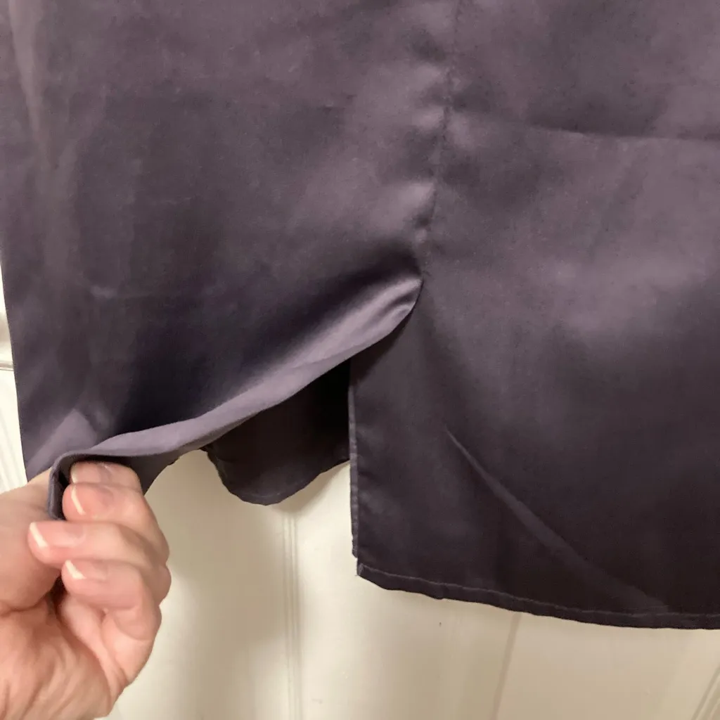 Vero Moda Alexis Deep Purple Stud Detail Sleeveless Knee Length Dress - Image 11